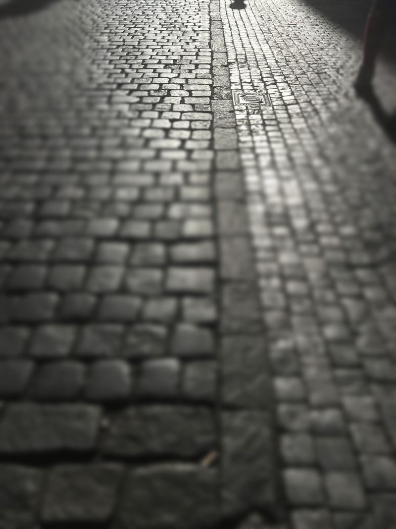 A photo I took of the cobblestone streets in Prague